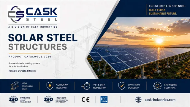 CASK Steel güneş paneli konstrüksiyonları