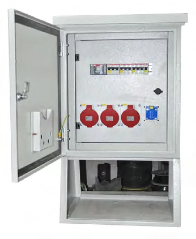 Outdoor pedestal distribution kiosk