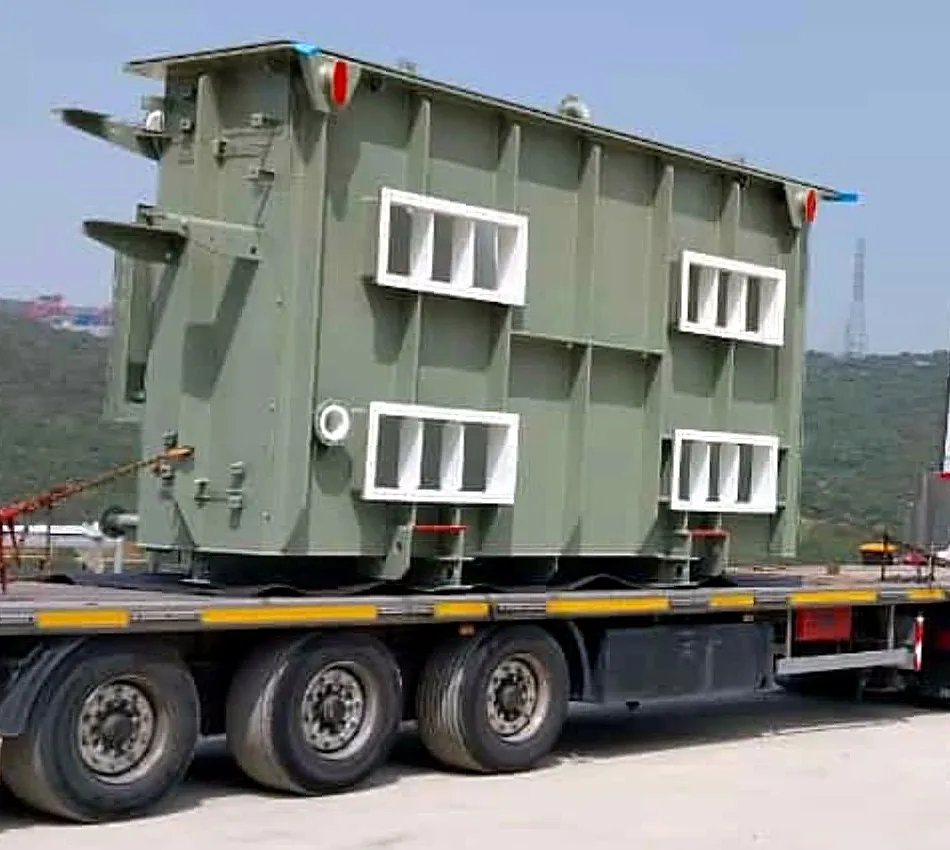 Power transformer on its way to site
