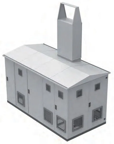Compact steel MV transformer kiosk